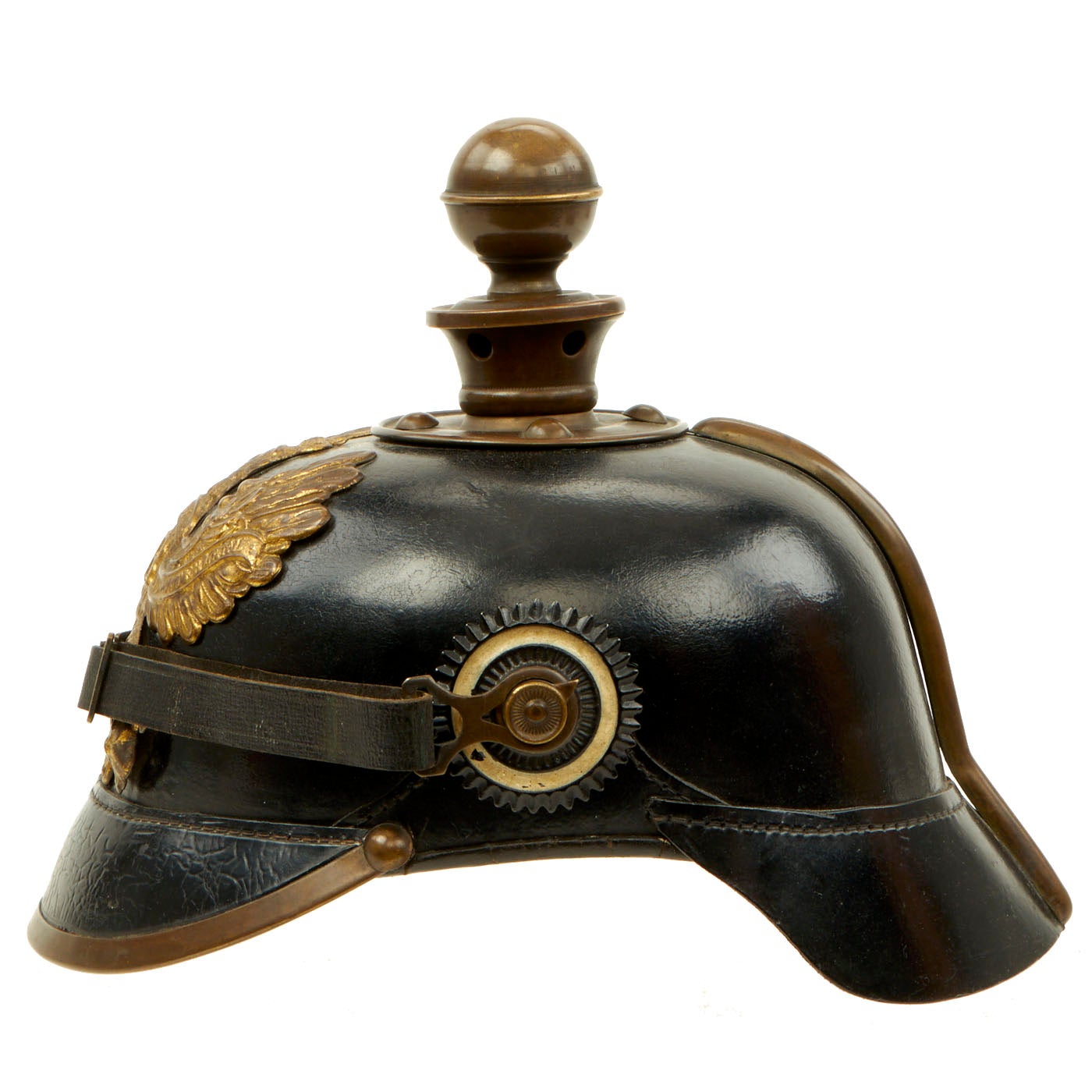 Original German WWI Named Prussian M1895 Artillery Pickelhaube