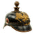 Original German WWI Named Prussian M1895 Artillery Pickelhaube Helmet - Kugelhelm - Gilded Wappen - Beautiful Untouched Example Original Items
