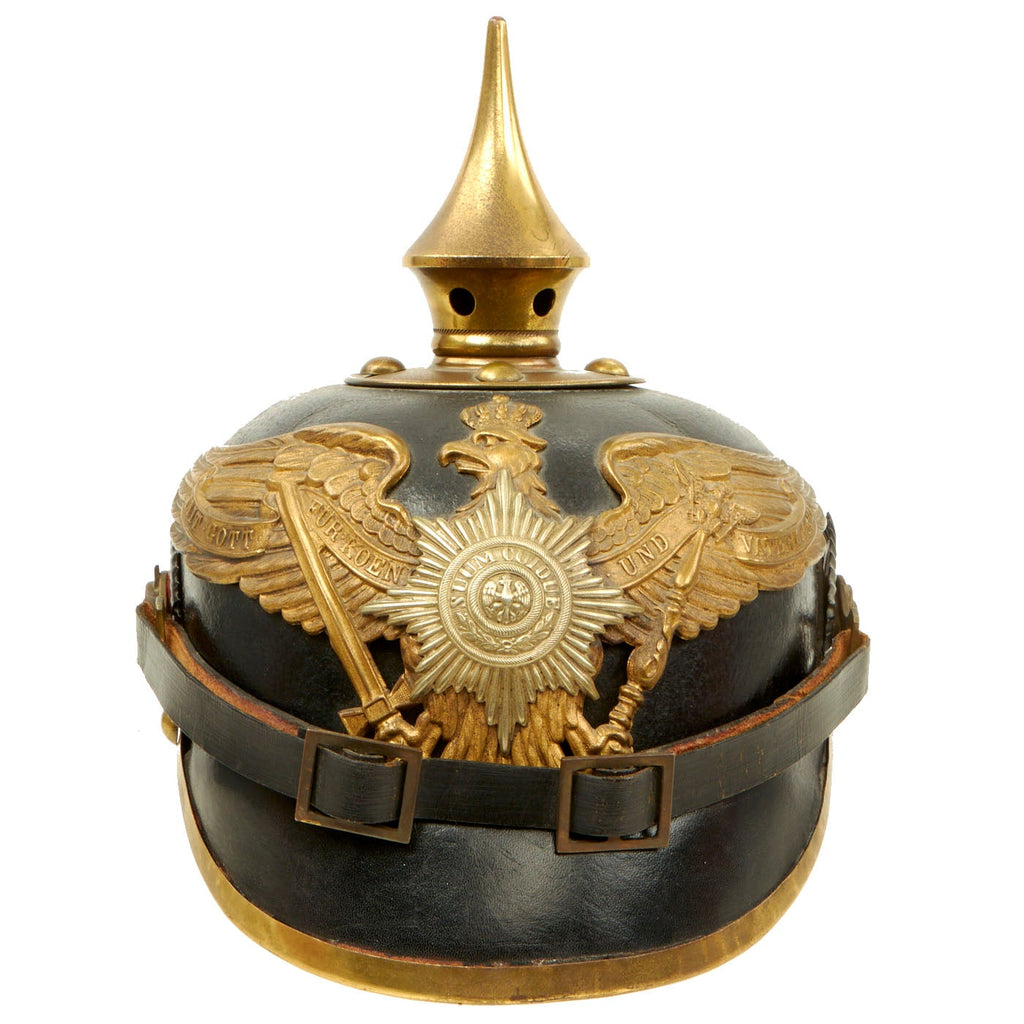 Original German WWI Prussian Guard Regiment M1895 Pickelhaube Spiked Helmet Original Items