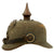Original Imperial German WWI Prussian M1895 Infantry Ersatz Felt Pickelhaube Fitzhelme Spiked Helmet - Rare Simplified Pattern Original Items