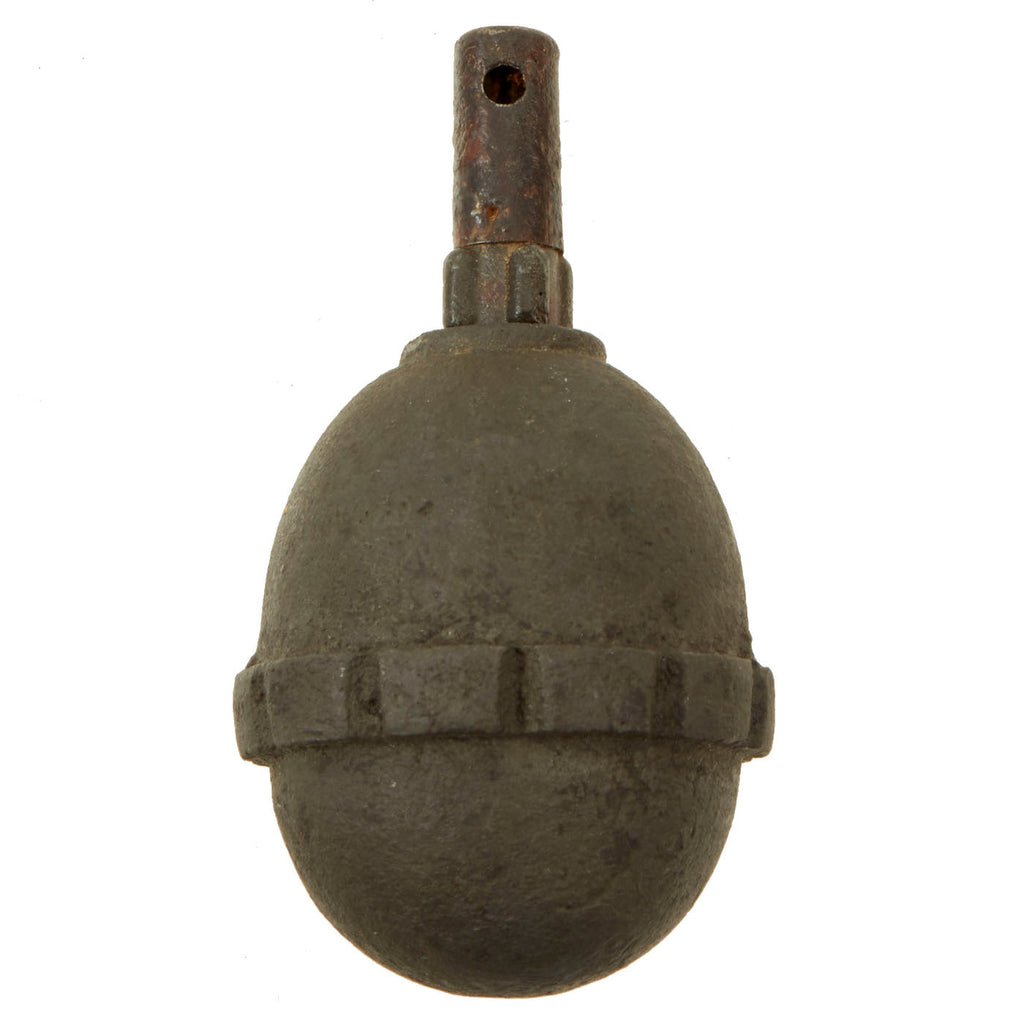 Original German WWI Model 1917 n/A Inert Egg Hand Fragmentation Grenade - Eierhandgranate Original Items