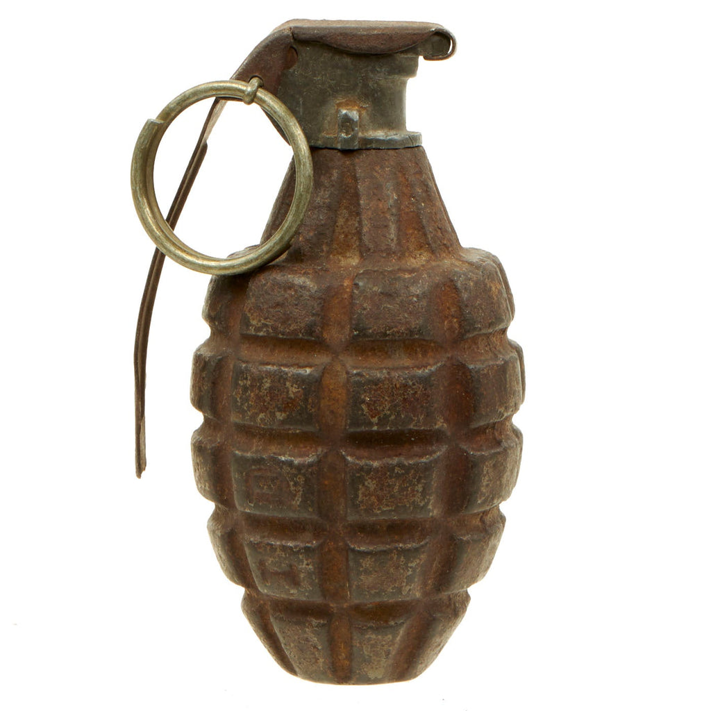 Original U.S. WWII Inert MkII Pineapple Fragmentation Grenade Original Items