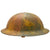 Original U.S. WWI M1917 Doughboy Helmet with Camouflage Textured Paint Original Items