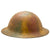 Original U.S. WWI M1917 Doughboy Helmet with Camouflage Textured Paint Original Items