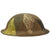 Original U.S. WWI M1917 Doughboy Helmet with Camouflage Panel Textured Paint Original Items