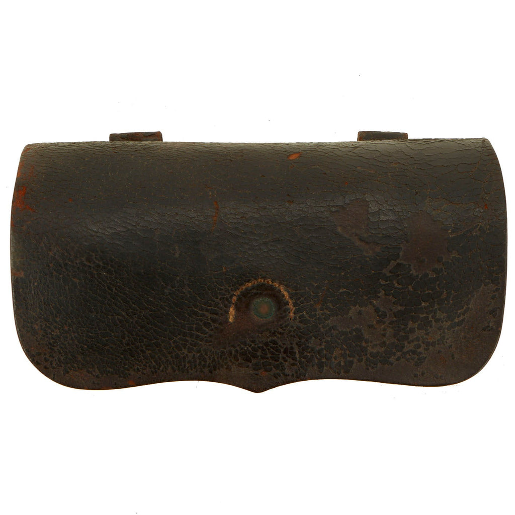 Original U.S. Early Civil War Cavalry Carbine Cartridge Box, Complete with Wooden Block Insert Original Items