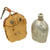 Original U.S. WWI M1910 Mounted Cavalry Canteen by US A.G.M. Co in Carrier by LONG - dated 1918 & 1917 - Unit Marked Original Items