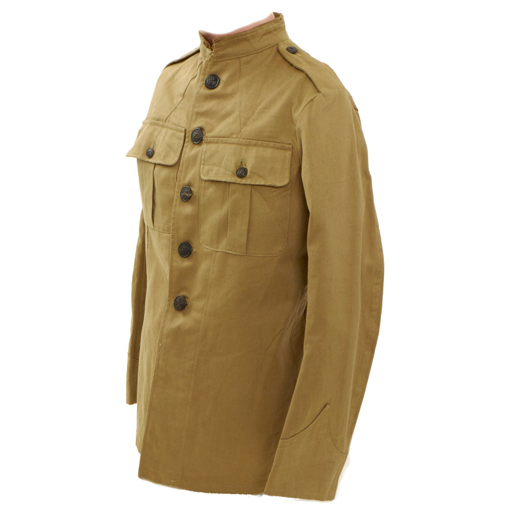 Original U.S. Pre-WWI United States Marine Corps Banana Wars M1910 Summer Khaki Tunic - MINT Original Items
