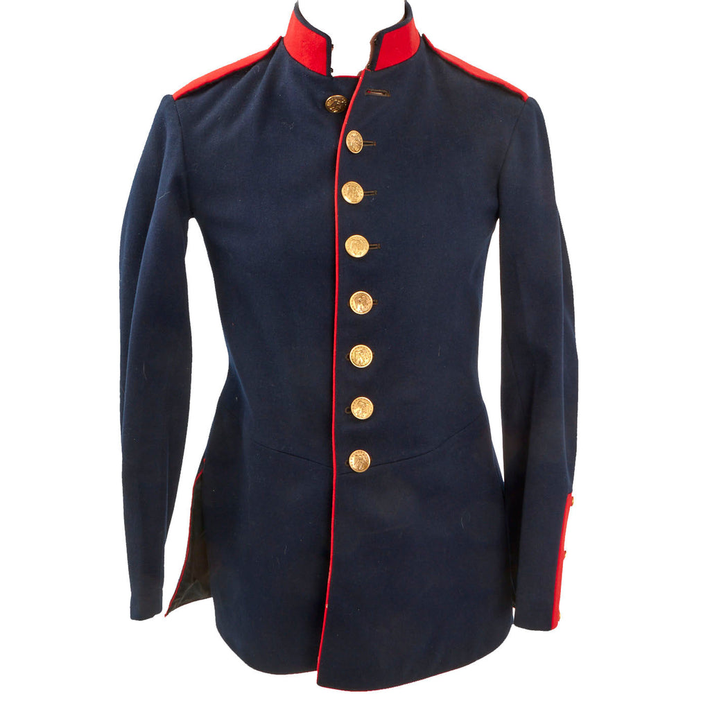 Original U.S. Pre-WWI United States Marine Corps Dress Blues Jacket - Dated 1908-1909 Original Items