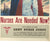Original U.S. WWII Army Nurse Corps Recruitment Poster - Nurses Are Needed Now! Original Items