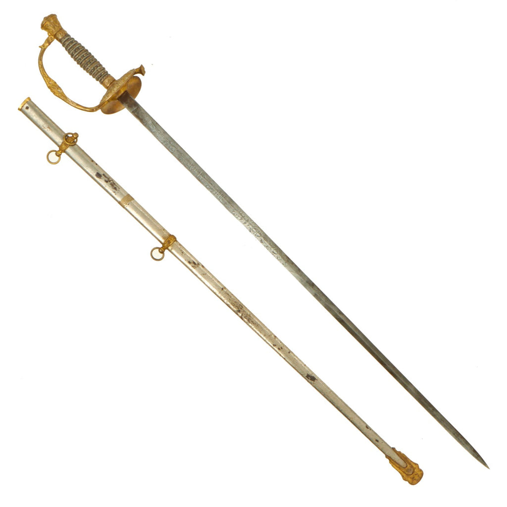 Original U.S. Model 1860 Army Staff and Field Officer Sword with Engraved Blade by J.H. McKenney of New York Original Items