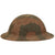 Original U.S. WWI M1917 7th Infantry Division Doughboy Helmet with Textured Camouflage Paint Original Items