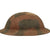Original U.S. WWI M1917 7th Infantry Division Doughboy Helmet with Textured Camouflage Paint Original Items