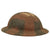 Original U.S. WWI M1917 7th Infantry Division Doughboy Helmet with Textured Camouflage Paint Original Items