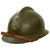 Original WWII French Model 1926 Adrian Infantry Helmet with Liner & Chinstrap - Olive Green Original Items