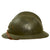 Original WWII French Model 1926 Adrian Infantry Helmet with Liner & Chinstrap - Olive Green Original Items