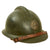 Original WWII French Model 1926 Adrian Infantry Helmet with Liner & Chinstrap - Olive Green Original Items