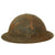 Original U.S. WWI M1917 91st Infantry Division Doughboy Helmet With Textured Paint - Wild West Division Original Items
