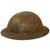 Original U.S. WWI M1917 91st Infantry Division Doughboy Helmet With Textured Paint - Wild West Division Original Items