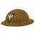 Original U.S. WWI Named District of Paris AEF Officer’s Fleur-De-Lis M1917 Doughboy Helmet (Size 7) - 1st Lieutenant J.W. Goodsell, Replenishment Company Original Items