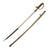 Original WWII Imperial Japanese Army Type 19 Kyu-Gunto Long Nickel Plated Parade Sword with Scabbard Original Items