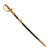 Original Japanese WWII Navy Officer Model 1883 Kyu-Gunto Sword with Leather Parade Scabbard Original Items