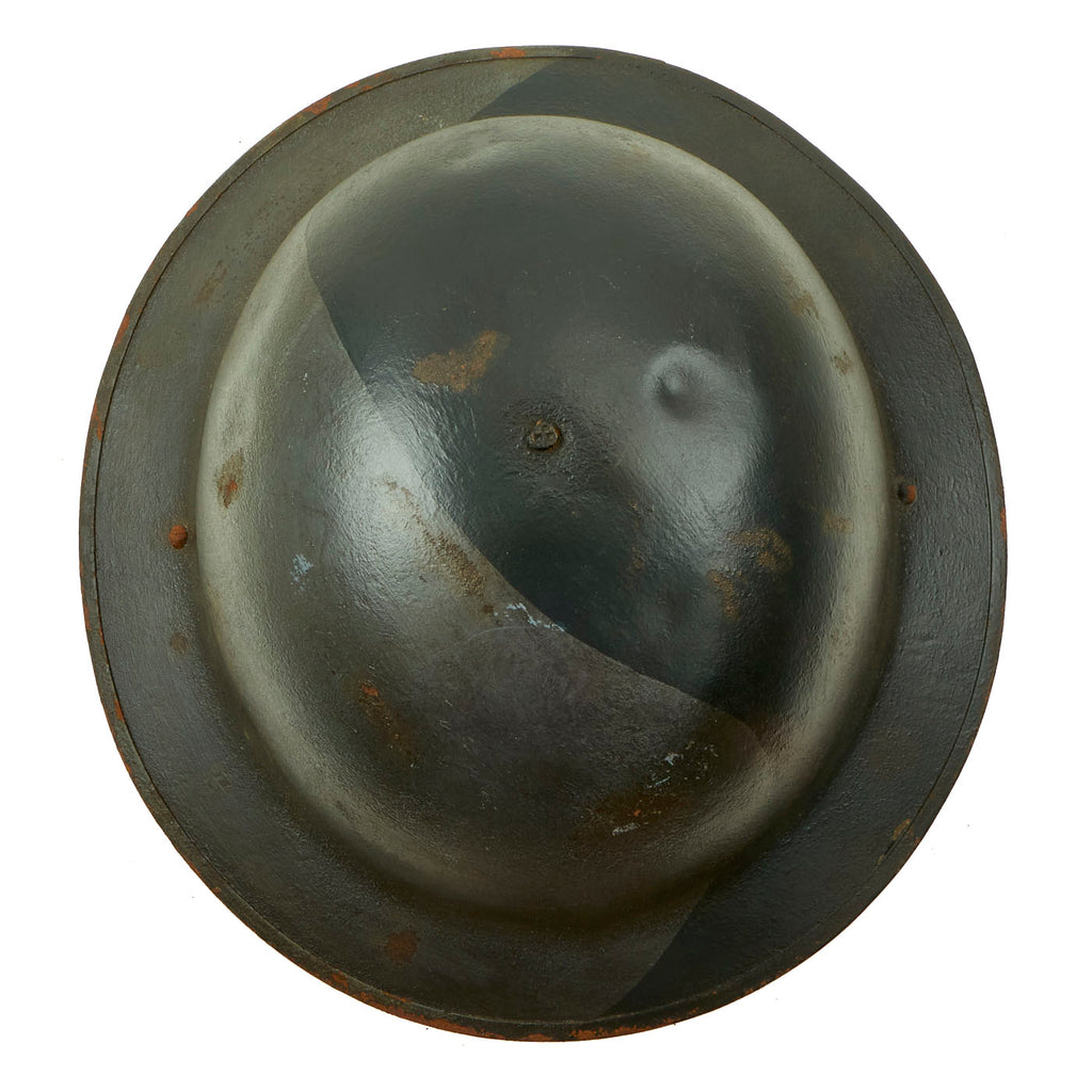 Original WWI U.S. Army 29th Infantry Division Painted M1917 Doughboy Helmet with Liner & Chinstrap - Size 7 ¼ Original Items