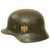 Original German WWII Service Used M40 Single Decal Army Heer Helmet with Liner & Chinstrap - ET62 Original Items