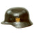 Original German WWII Army Heer M40 Single Decal Steel Helmet with Damaged Liner - EF64 Original Items