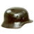 Original German WWII Army Heer M40 Single Decal Steel Helmet with Damaged Liner - EF64 Original Items