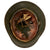 Original German WWII Army Heer M40 Single Decal Steel Helmet with Damaged Liner - EF64 Original Items