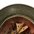 Original German WWII Army Heer M40 Single Decal Steel Helmet with Damaged Liner - EF64 Original Items