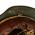 Original German WWII Army Heer M40 Single Decal Steel Helmet with Damaged Liner - EF64 Original Items