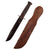 Original U.S. WWII Western G-46-8 "KA-BAR" Style Fighting Knife with Correct Leather Scabbard - Near Mint Blade Original Items