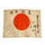 Original Japanese WWII Hand Painted Cloth Good Luck Flag - 28” x 38” Original Items