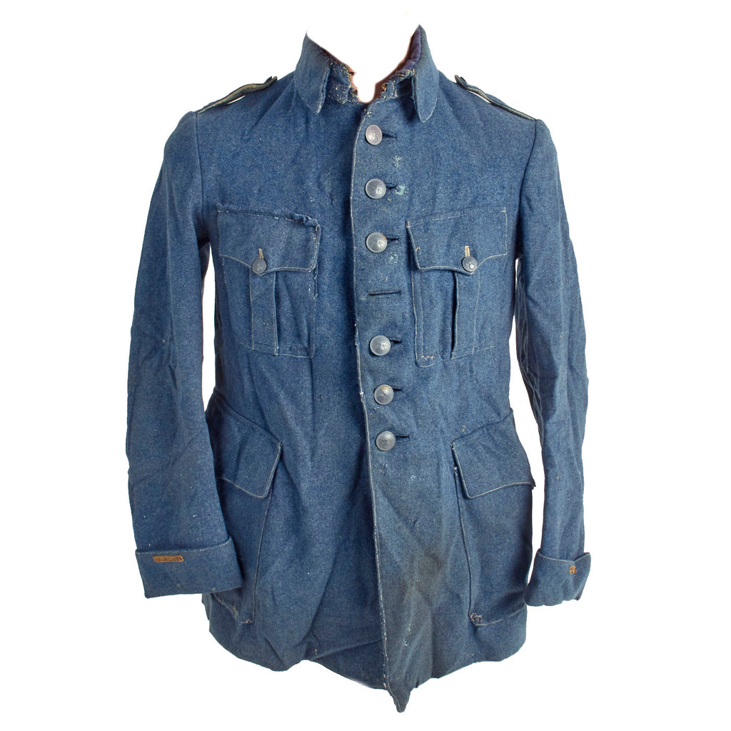 Original French WWI Horizon Blue 2nd Lieutenant Uniform Top Original Items