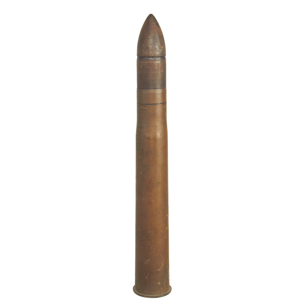 Original German Pre WWII 1936 Dated PAK 36 Armor Piercing 3.7cm Shell by DWM - 37mm Anti-Tank Original Items