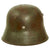 Original German WWII M17 Transitional Army Double Decal Overpaint Helmet - Austrian M-1917 Size 66 Shell Original Items