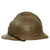 Original WWI French Model 1915 Adrian Helmet For Colonial Artillery Troops-Complete with 1st Pattern Liner and Chinstrap Original Items