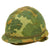 Original U.S. Vietnam M1 Helmet with USMC Camouflage Cover and Firestone Liner Original Items