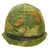 Original U.S. Vietnam M1 Ingersoll Helmet with USMC Camo Cover & Updated WWII Westinghouse Liner Original Items