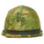 Original U.S. Vietnam M1 Ingersoll Helmet with USMC Camo Cover & Updated WWII Westinghouse Liner Original Items