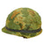Original U.S. Vietnam M1 Ingersoll Helmet with USMC Camo Cover & Updated WWII Westinghouse Liner Original Items
