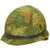 Original U.S. Vietnam M1 Ingersoll Helmet with USMC Camo Cover & Updated WWII Westinghouse Liner Original Items