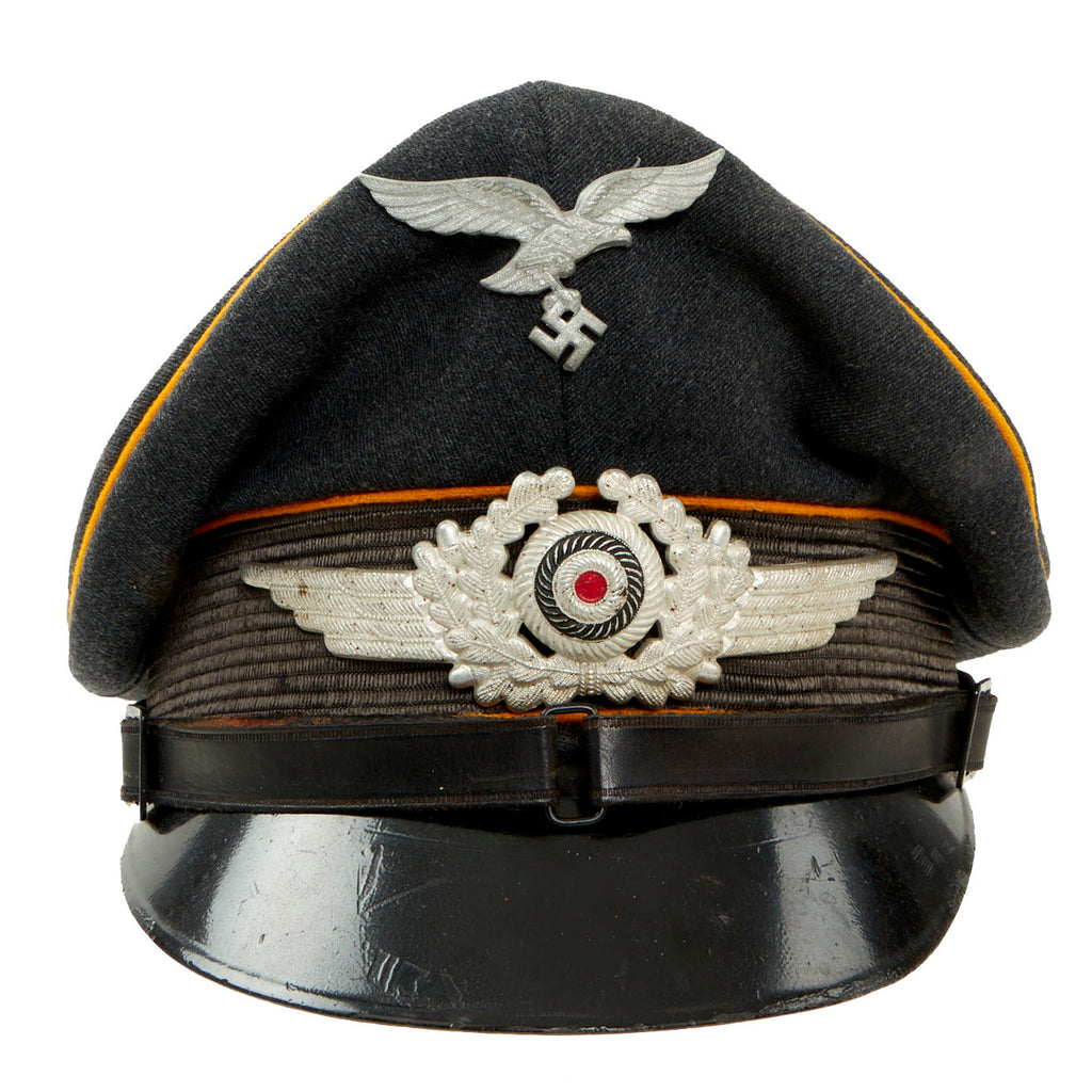 Original German WWII Luftwaffe Flight Branch EM/NCO Schirmmütze Visor Cap Original Items
