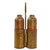 Original Italian WWII "Red Devil" 45mm Brixia Model 35 Mortar Bombs Salt & Pepper Shaker Trench Art With Carrier - dated 1939 - Inert Original Items