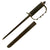 Original U.S. WWII First Pattern OSS Drop Knife with Scabbard made from Springfield Trapdoor Bayonet Original Items