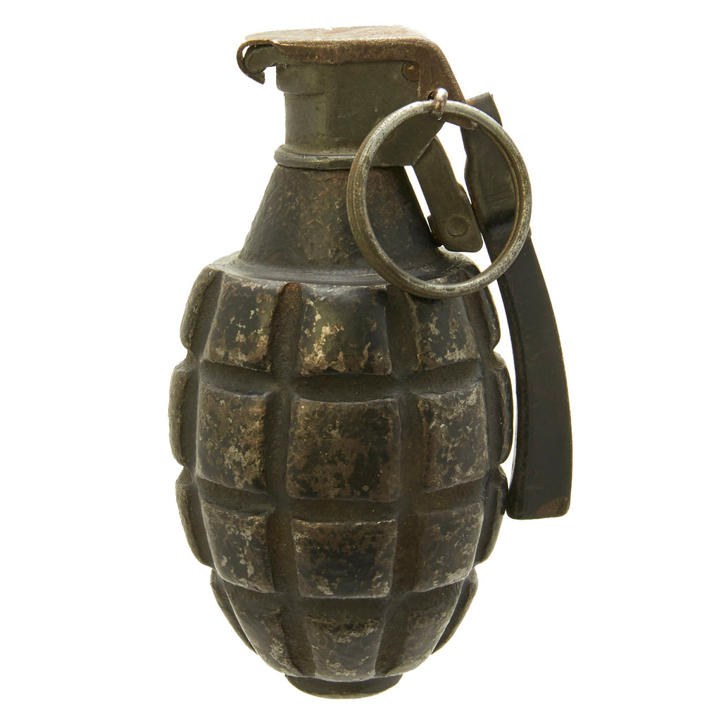 Original Rare U.S. WWI Mark I “Pineapple” Hand Grenade with Fuze-COMPLETE! Original Items