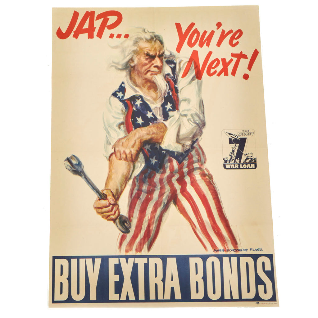 Original WWII U.S. Propaganda Poster: “Jap… You’re Next!” Original Items