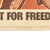 Original U.S. WWII Government Printing Office Propaganda Poster “Fight For Freedom” - 20” x 14” Original Items